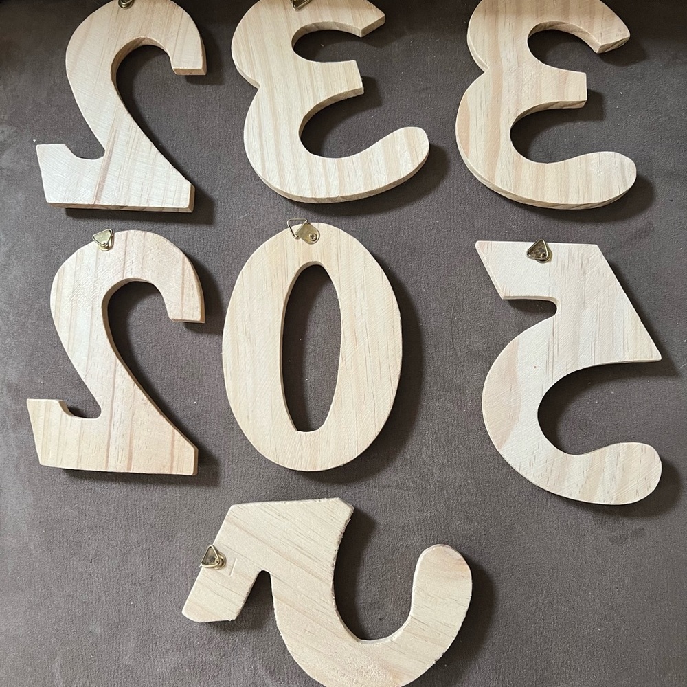 Wooden Numbers - Picture 2 of 2